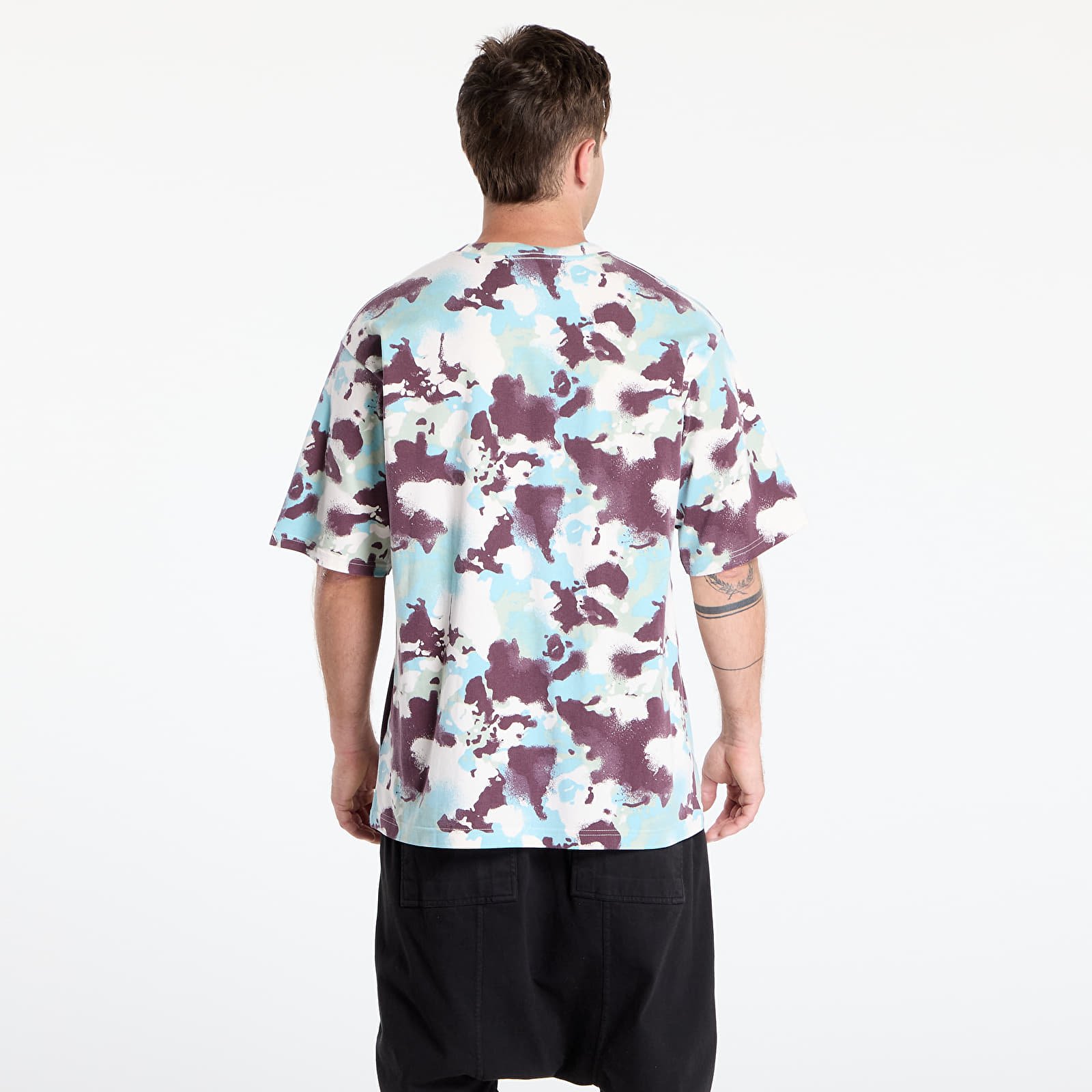 T-Shirts A BATHING APE Map Camo Ape Head One Point Tee UNISEX Multicolor