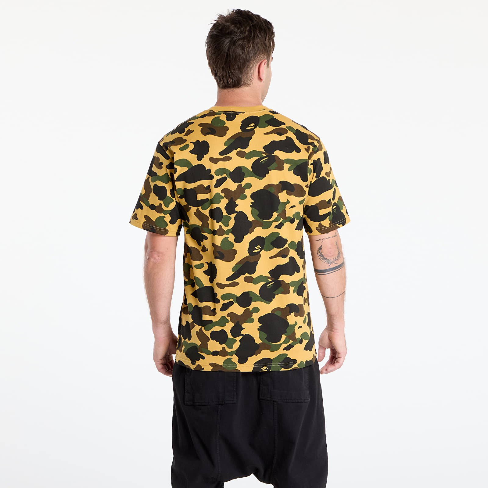 Koszulki A BATHING APE 1St Camo College Tee UNISEX Yellow