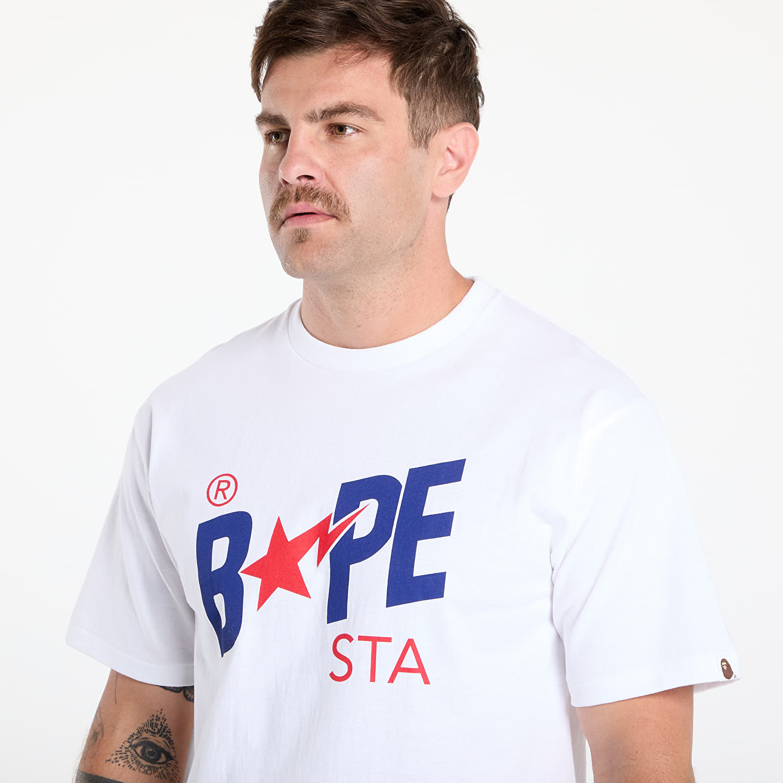 Koszulki A BATHING APE Colors Bape Sta Tee UNISEX White