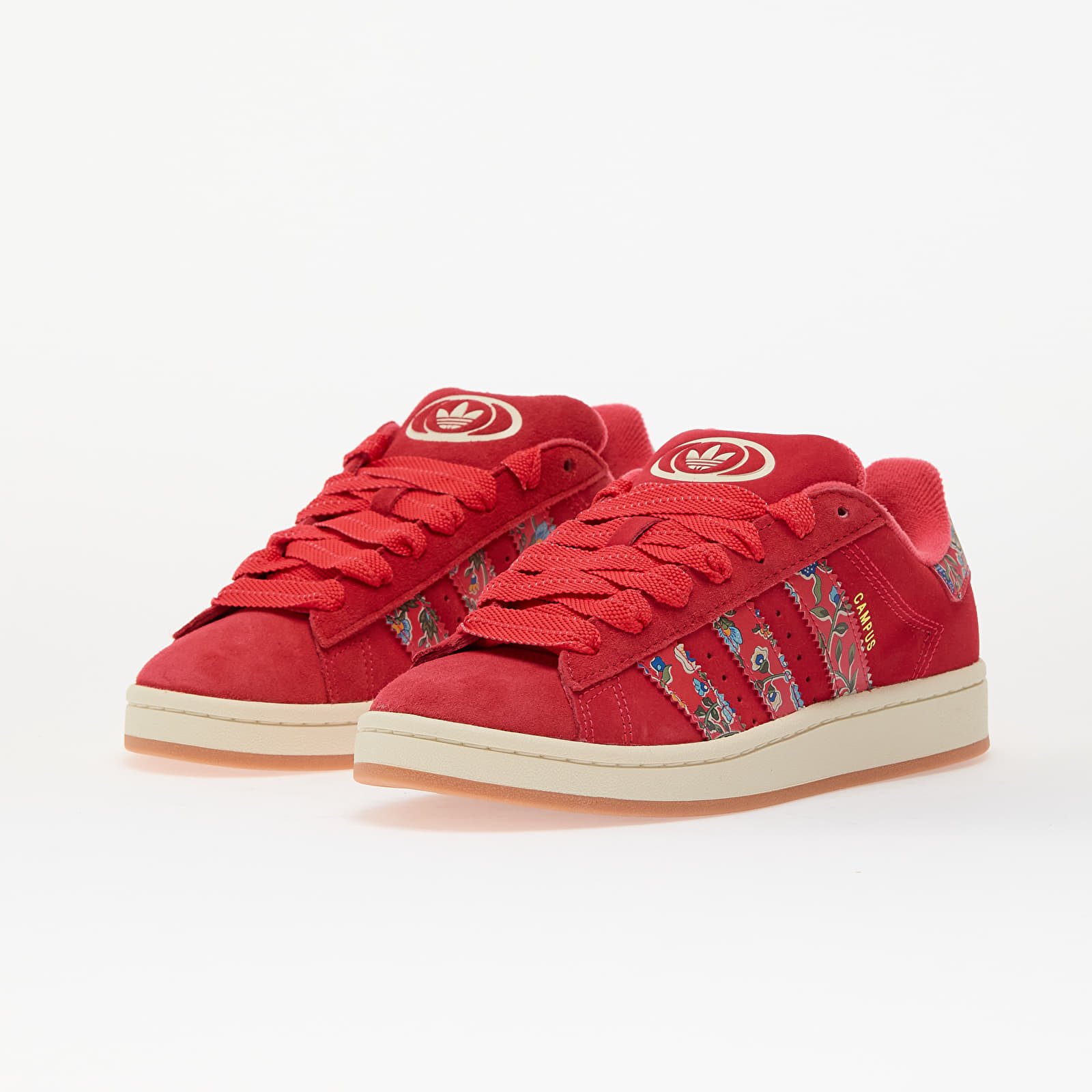 Zapatillas mujer adidas Campus 00s W x Librety London Selure/ Crew White/ Gold Metallic