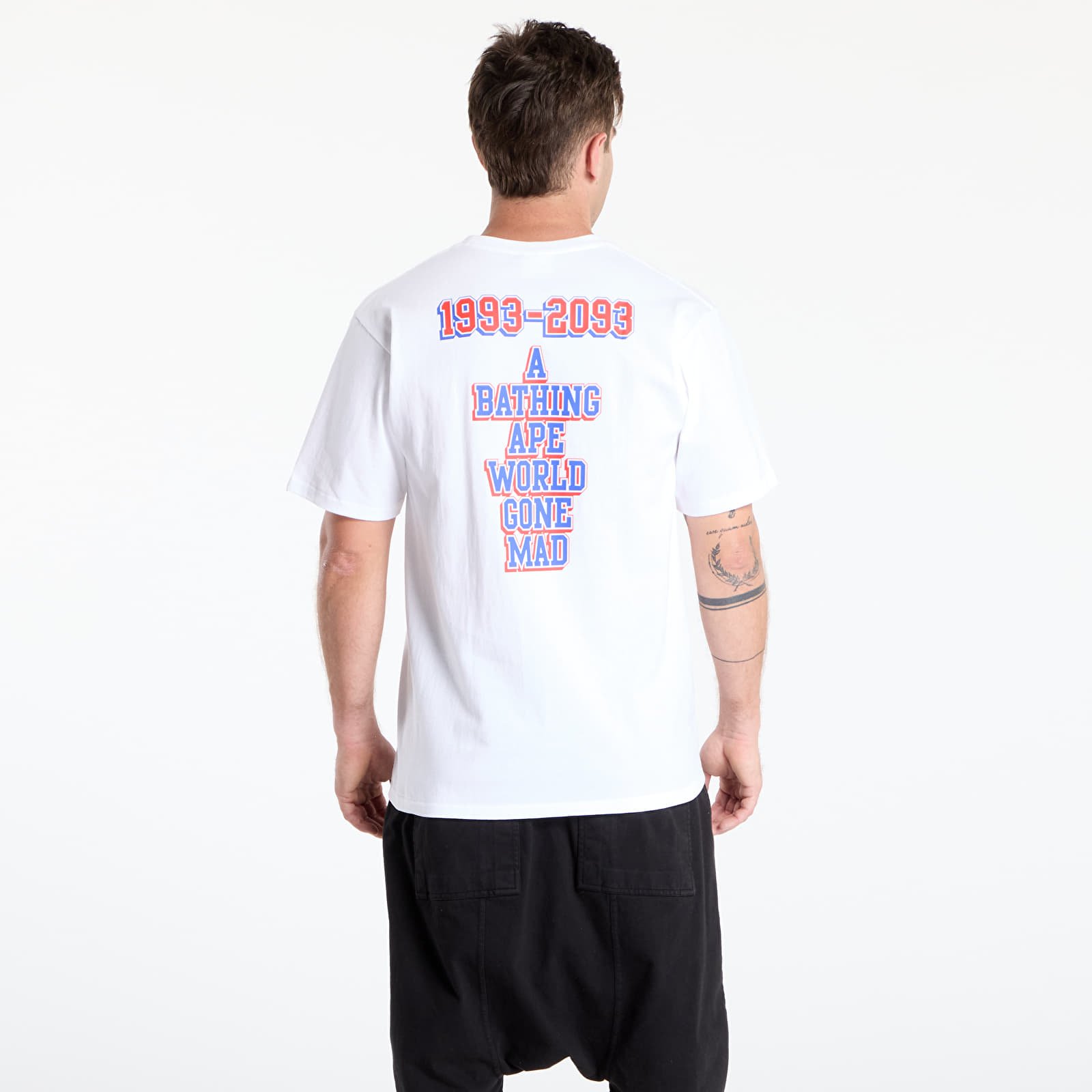 Koszulki A BATHING APE Baseball Logo Tee UNISEX White/ Blue