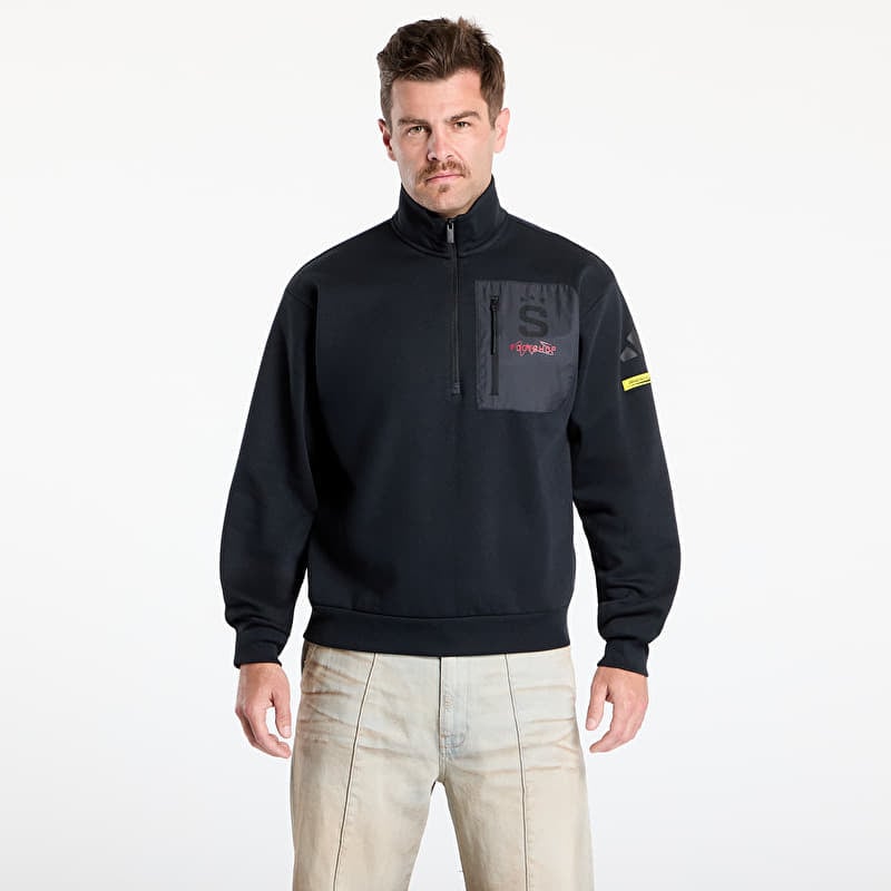 Sweatshirt adidas x Footshop x Sparta 1/4 Zip UNISEX Black