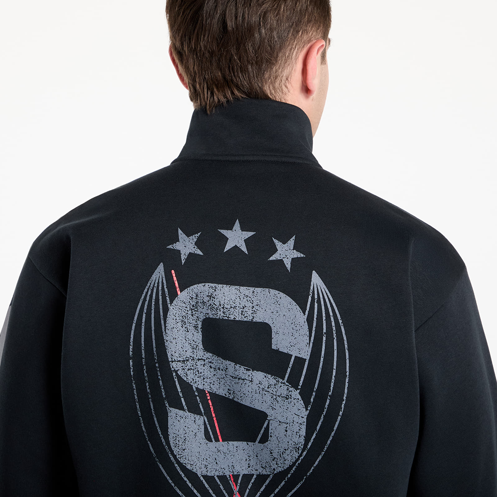 Hoodies and sweatshirts  adidas x Footshop x Sparta 1/4 Zip UNISEX Black