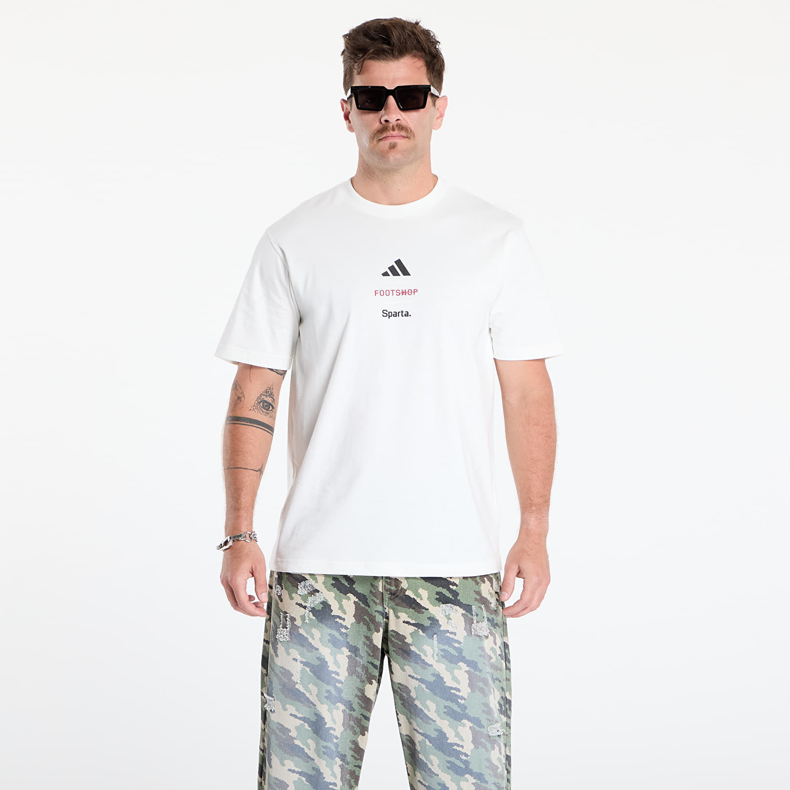Tricou adidas x Footshop x Sparta T-Shirt Logotype UNISEX White XS