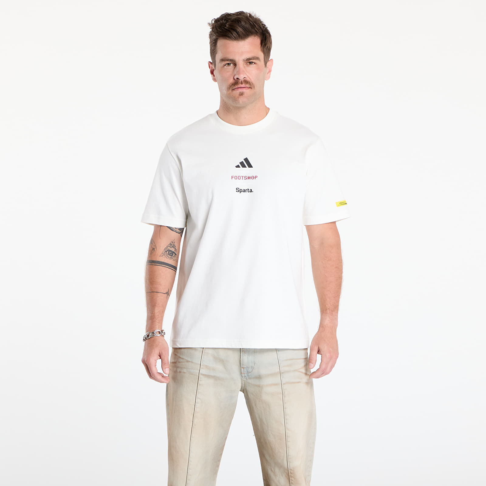 Tricou adidas x Footshop x Sparta T-Shirt Crest UNISEX White XS