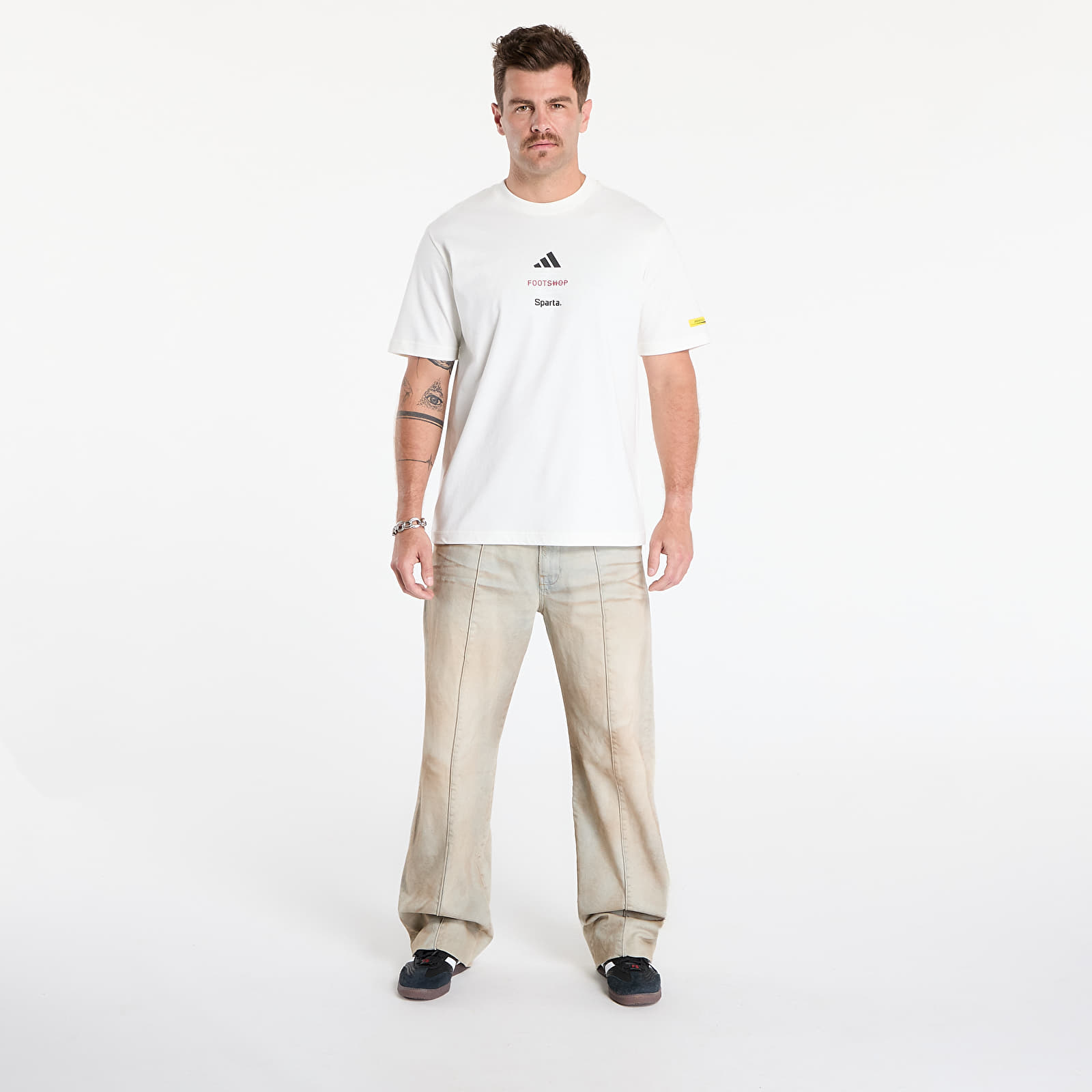 T-shirts adidas x Footshop x Sparta T-Shirt Crest UNISEX White