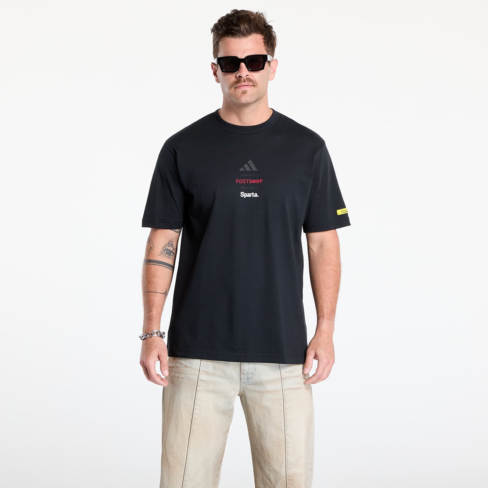 Tricou adidas x Footshop x Sparta T-Shirt Crest UNISEX Black XL
