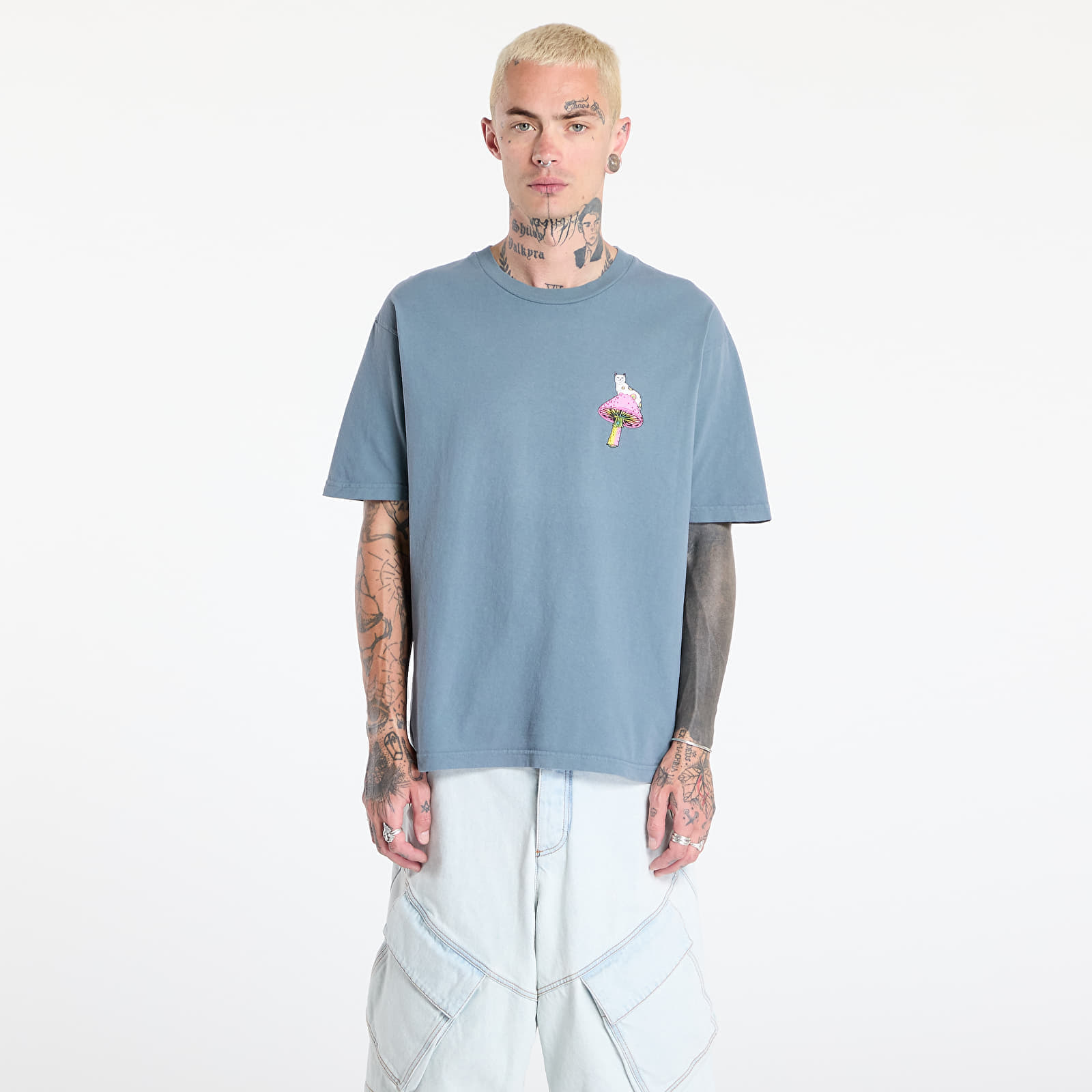 Тениска RIPNDIP Psychedelic Tee Light Charcoal S