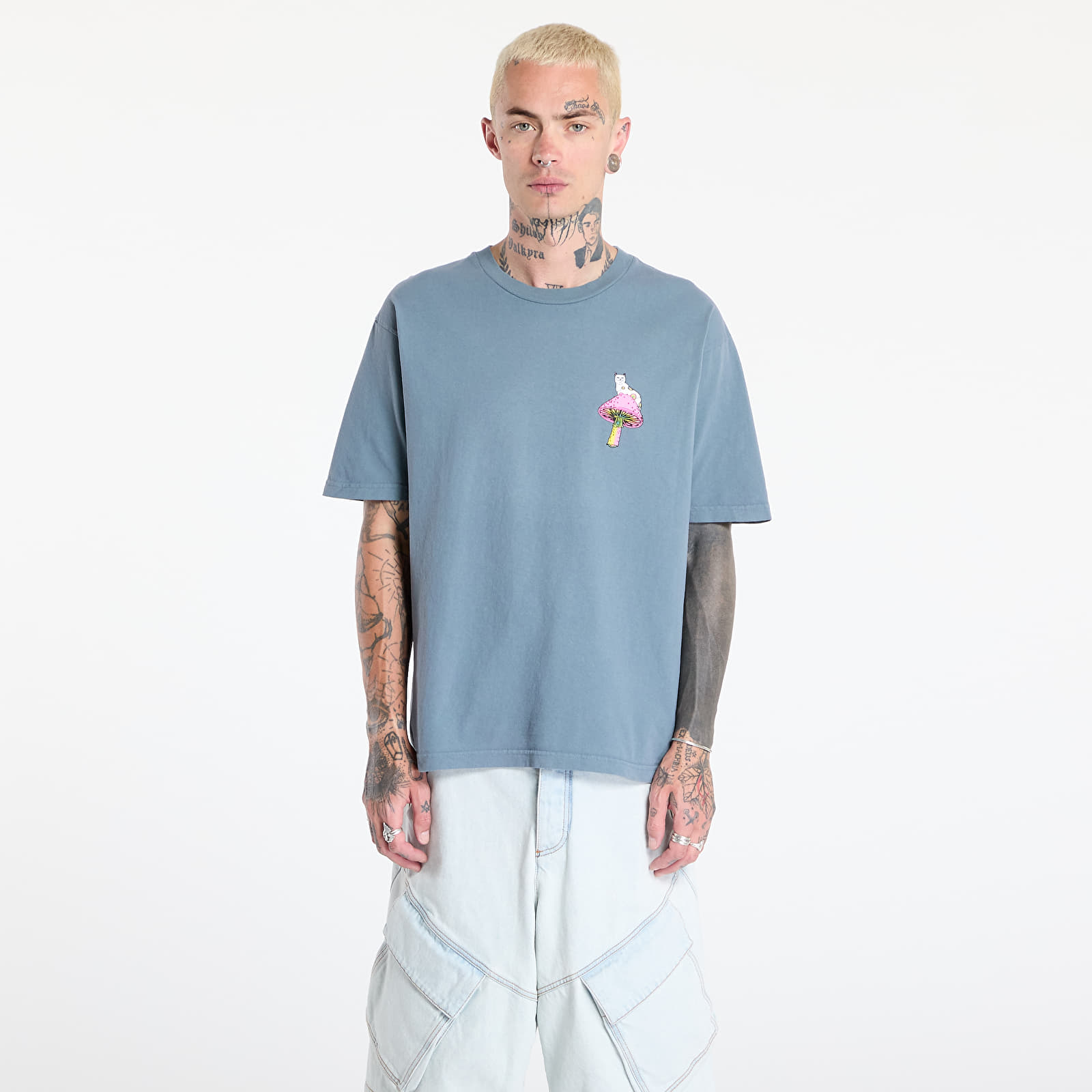 T-shirts RIPNDIP Psychedelic Tee Light Charcoal