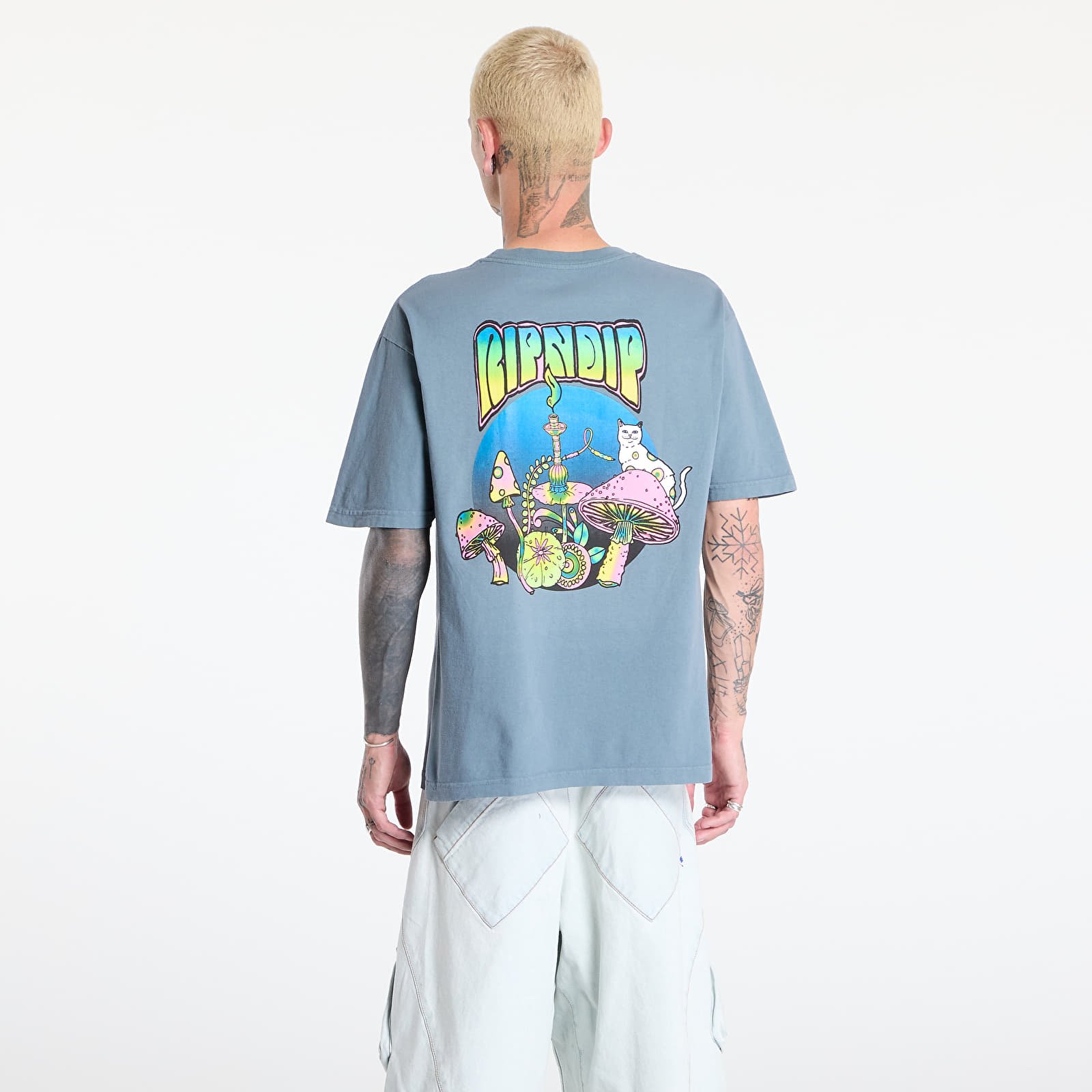 T-shirts RIPNDIP Psychedelic Tee Light Charcoal