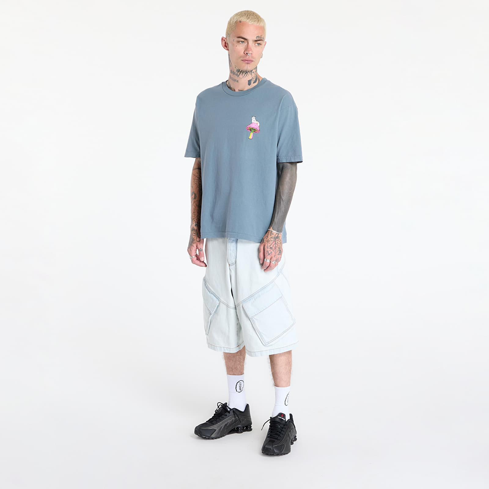T-shirts RIPNDIP Psychedelic Tee Light Charcoal