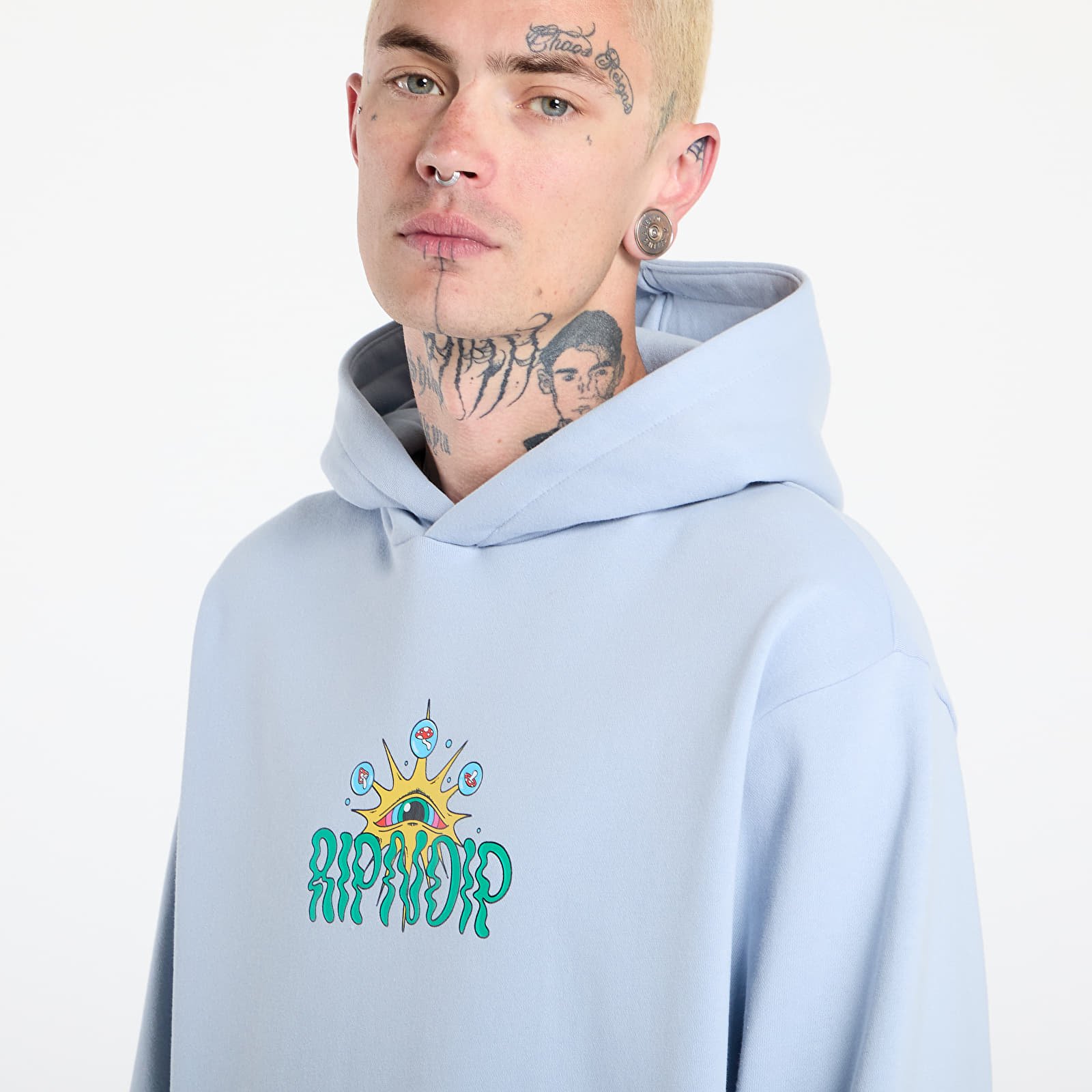 Hoodies and sweatshirts  RIPNDIP Mind Games Hoodie Powder Blue
