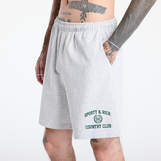 Shorts Sporty & Rich Varsity Crest Gym Short Heather Gray