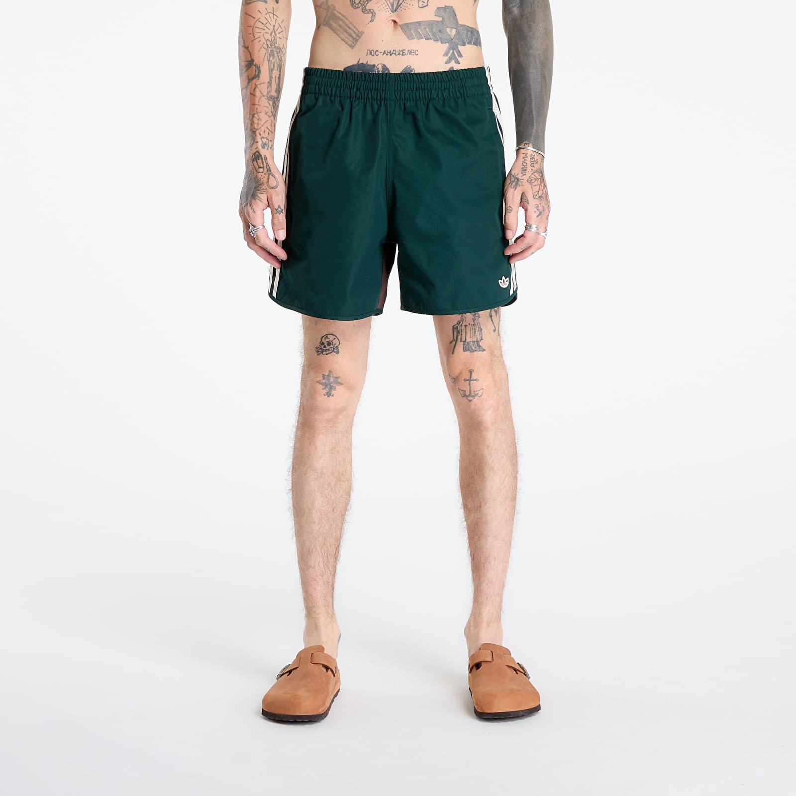 Pantaloncini uomo adidas x Clot by Edison Chen Sprinter Shorts Green Night/ Dark Brown/ Off White
