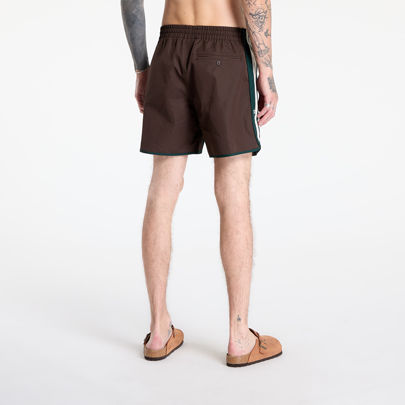 Pantaloncini uomo adidas x Clot by Edison Chen Sprinter Shorts Green Night/ Dark Brown/ Off White