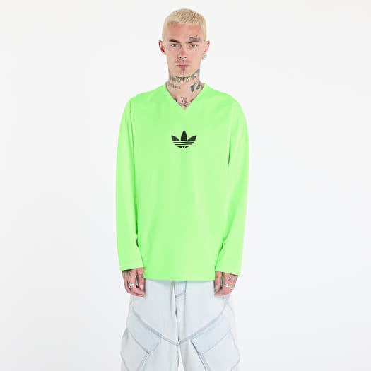 Camiseta adidas Adicolor Mesh Long Sleeve Tee Signal Green/ Black