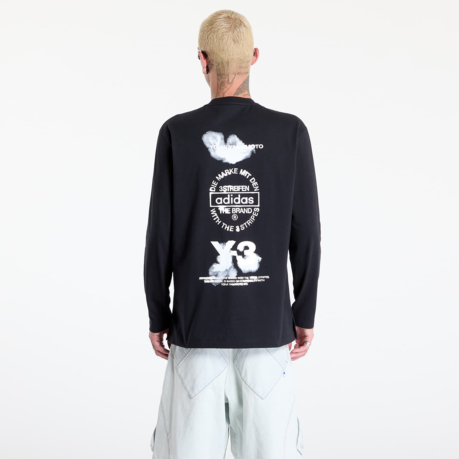 Magliette Y-3 Graphic Long Sleeve Tee UNISEX Black