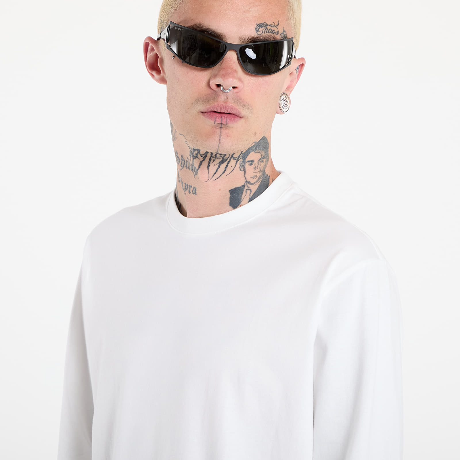T-shirts Y-3 Graphic Long Sleeve Tee UNISEX Core White