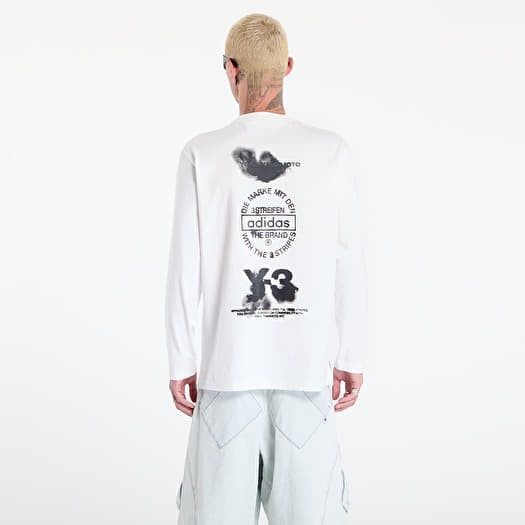 Tシャツ・カットソー Y 3 Men T Shirts LJM7815 White Clothing - Y-3 Graphic Short Sleeve Tee - White | adidas Oman