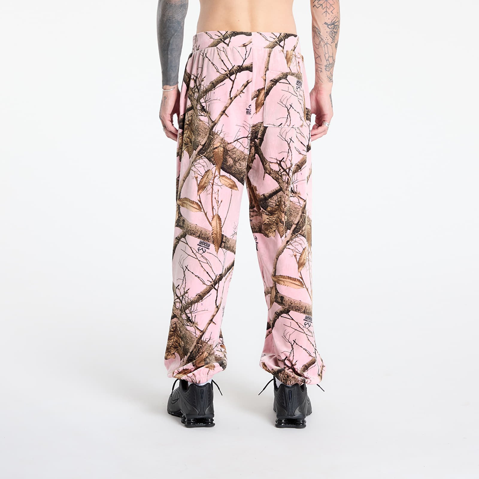 Pantalones PLEASURES Realtree Velour Track Pants Pink Edge