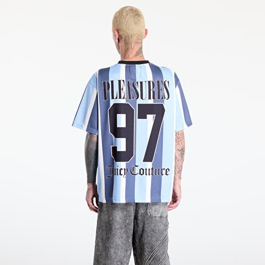 Tシャツ・カットソー PLEASURES Men T-shirt Blue P25SK016  T-shirts PLEASURES Jpfc Sport Shirt Blue | Footshop