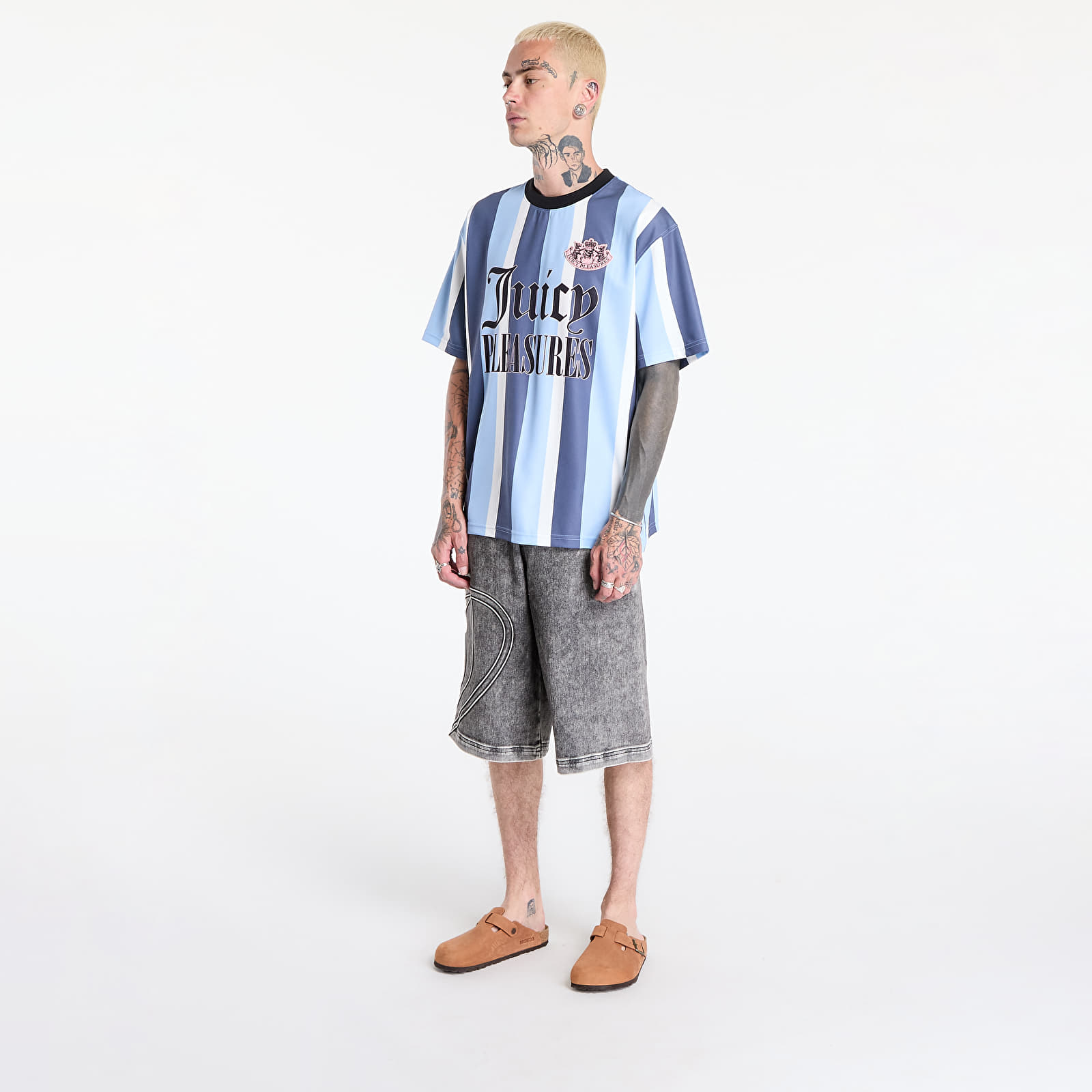 Camisetas PLEASURES Jpfc Sport Shirt Blue