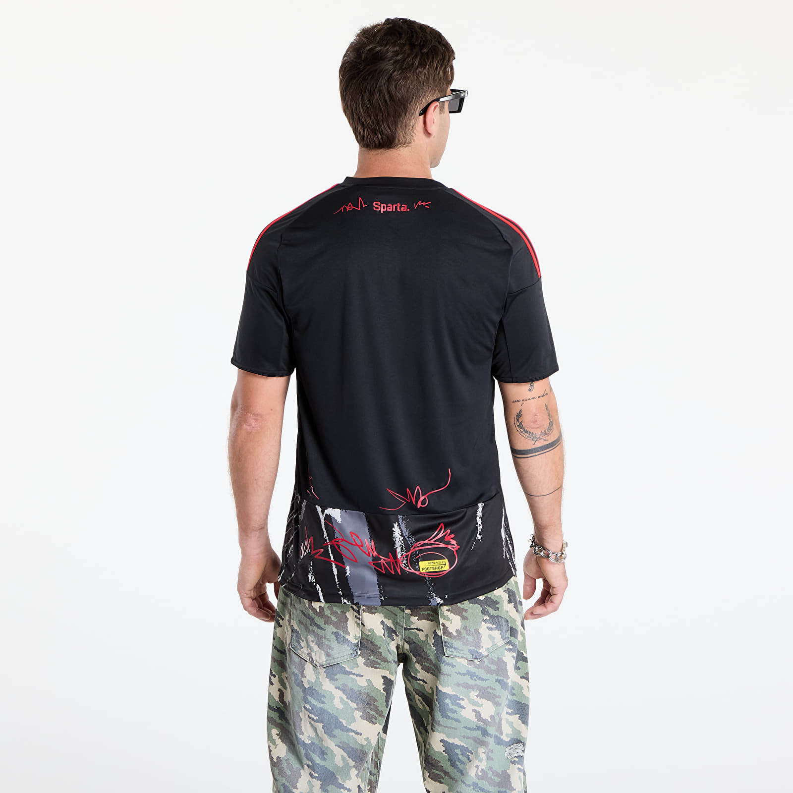 Camisetas adidas x Footshop x Sparta Custom Jersey Black/ Red