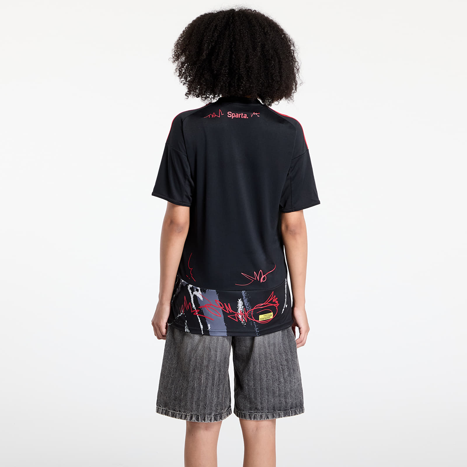 Camisetas adidas x Footshop x Sparta Custom Jersey Black/ Red
