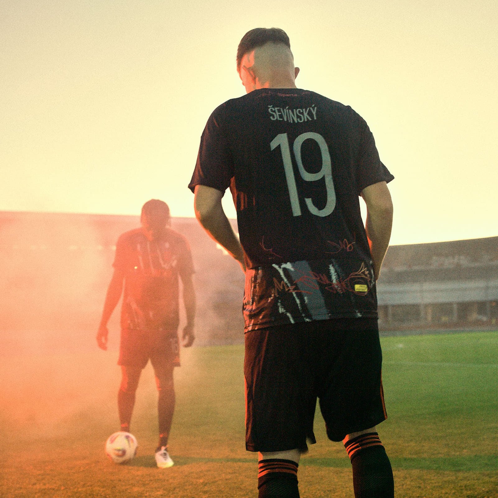 Camisetas adidas x Footshop x Sparta Custom Jersey Black/ Red