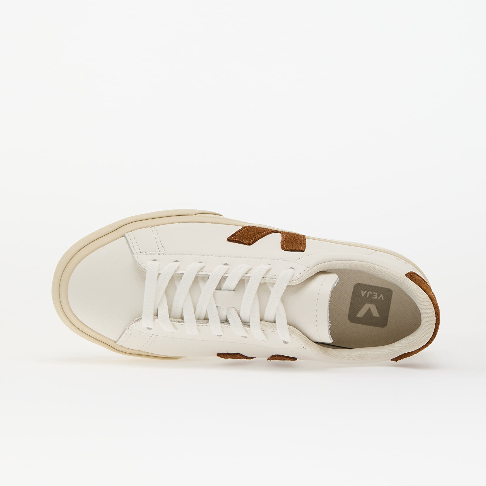 Women's shoes Veja W Campo Leather White_Cognac