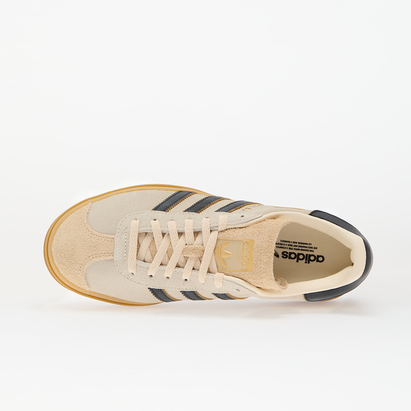 Zapatillas mujer adidas Gazelle Bold W Crew White/ Core Black/ Sand Strata
