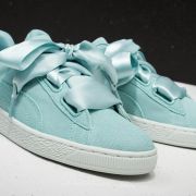 Women s shoes Puma Suede Heart Pebble Wn s Aquifer Blue Flower Footshop