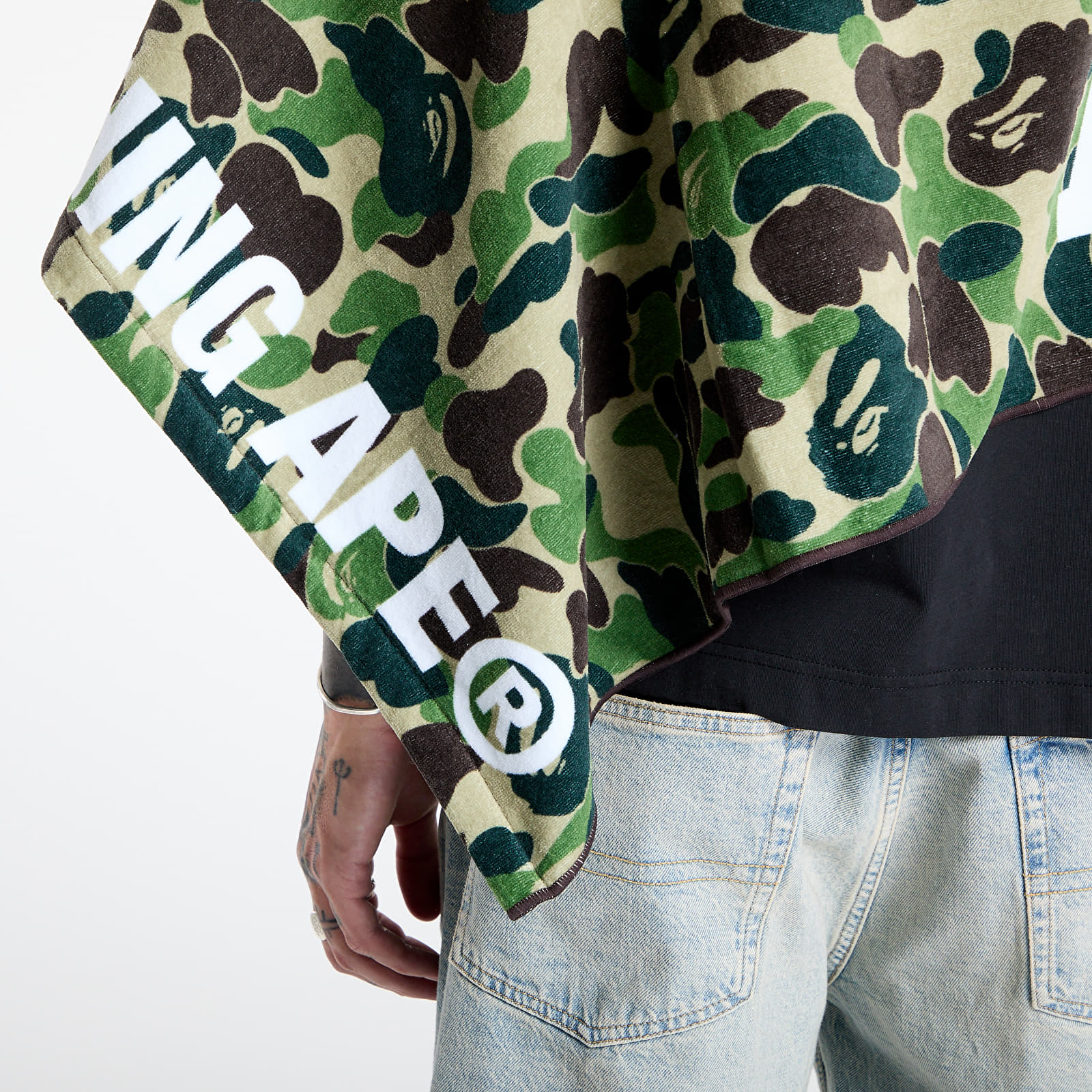 Towel A BATHING APE Abc Camo Beach Towel Green
