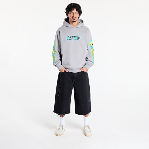 Hoodies and sweatshirts RIPNDIP Skull And Bones Hoodie Charcoal