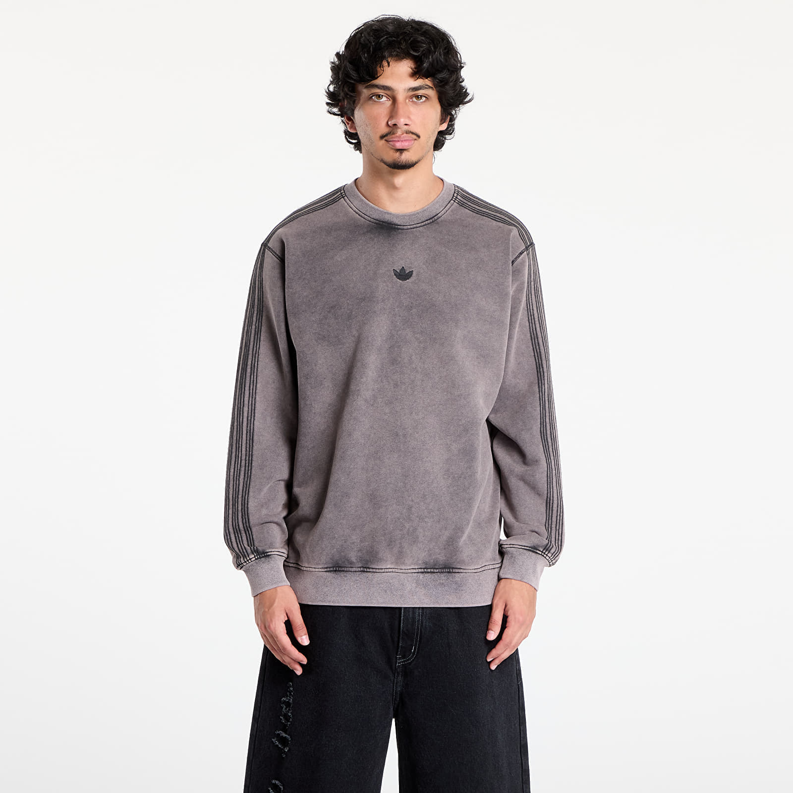 Суитшърт adidas Premium Essentials Retro Washed Crew Black S