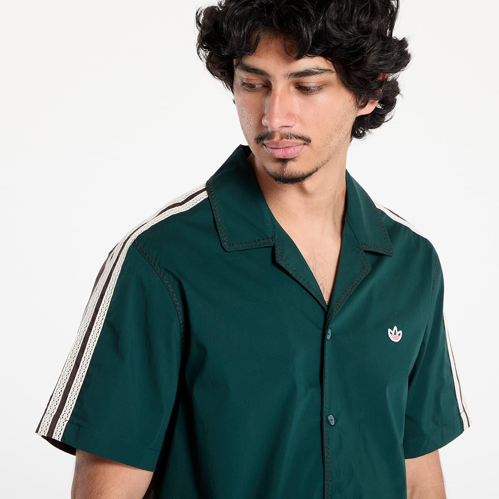 Cămăși adidas x Clot Bowling Shirt by Edison Chen Dark Brown
