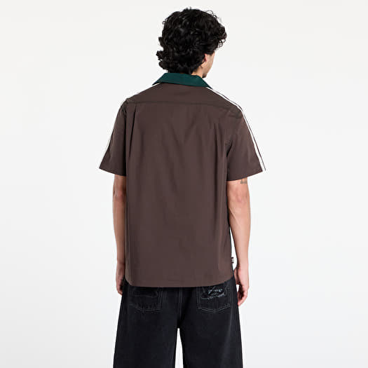 Shirts adidas x Clot Bowling Shirt by Edison Chen Dark Brown