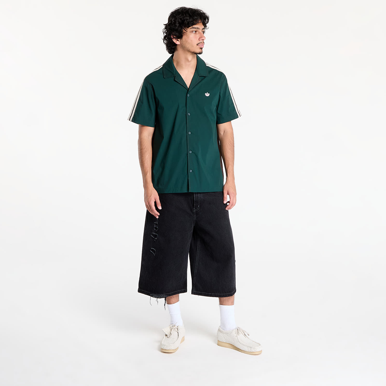 Cămăși adidas x Clot Bowling Shirt by Edison Chen Dark Brown