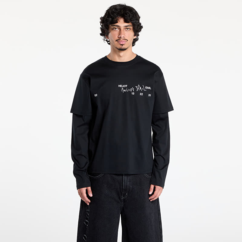 T-Shirt HELIOT EMIL Fulgens Longsleeve Black