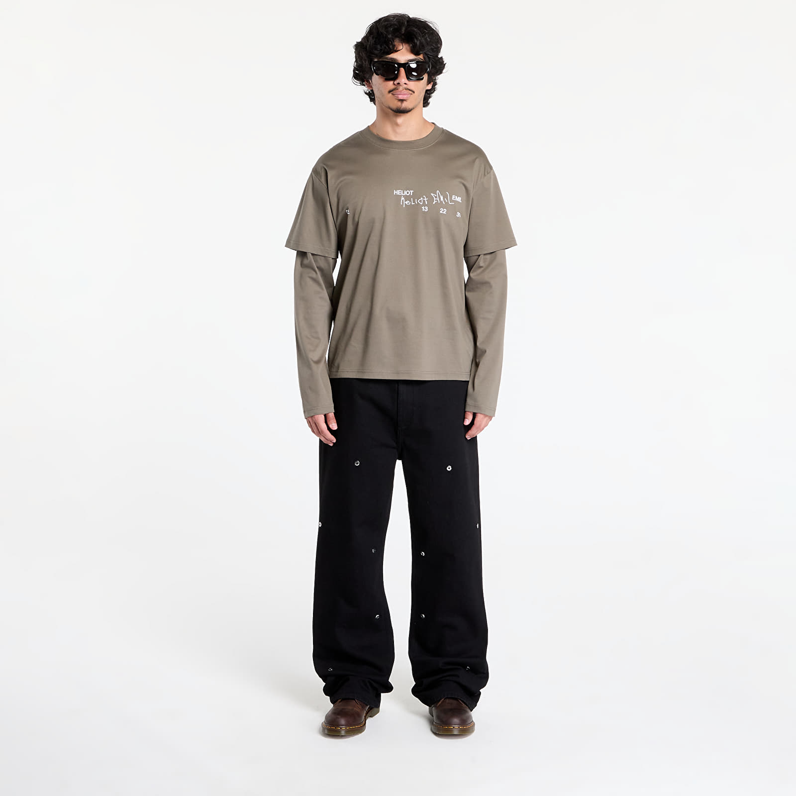 Camisetas HELIOT EMIL Fulgens Longsleeve Dark Stone
