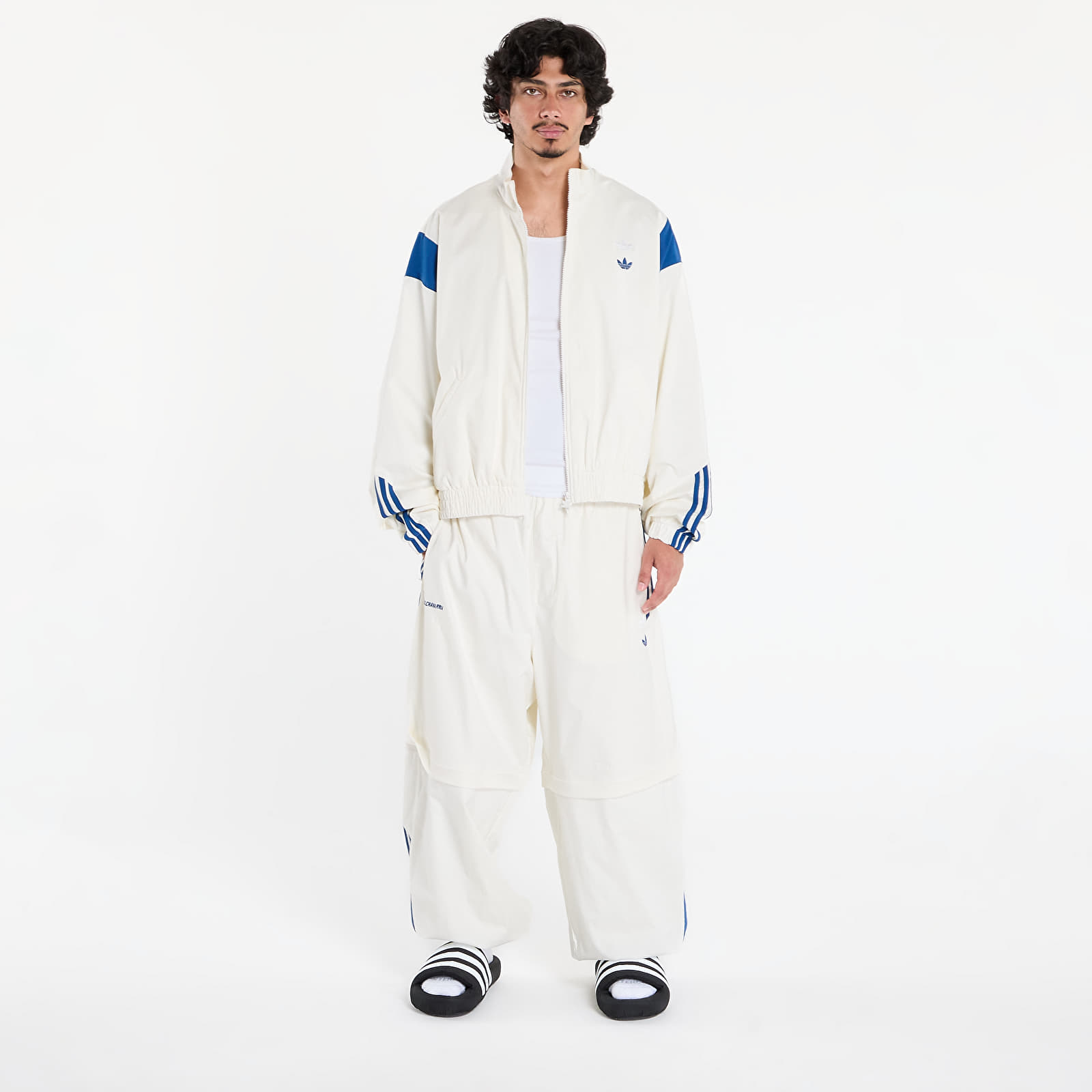 Jakker til mænd adidas Chavarria Poplin Tracktop Off White