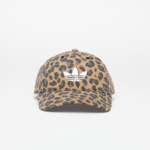 Hette adidas Leopard Print Baseball Cap Brown Strata/ Black