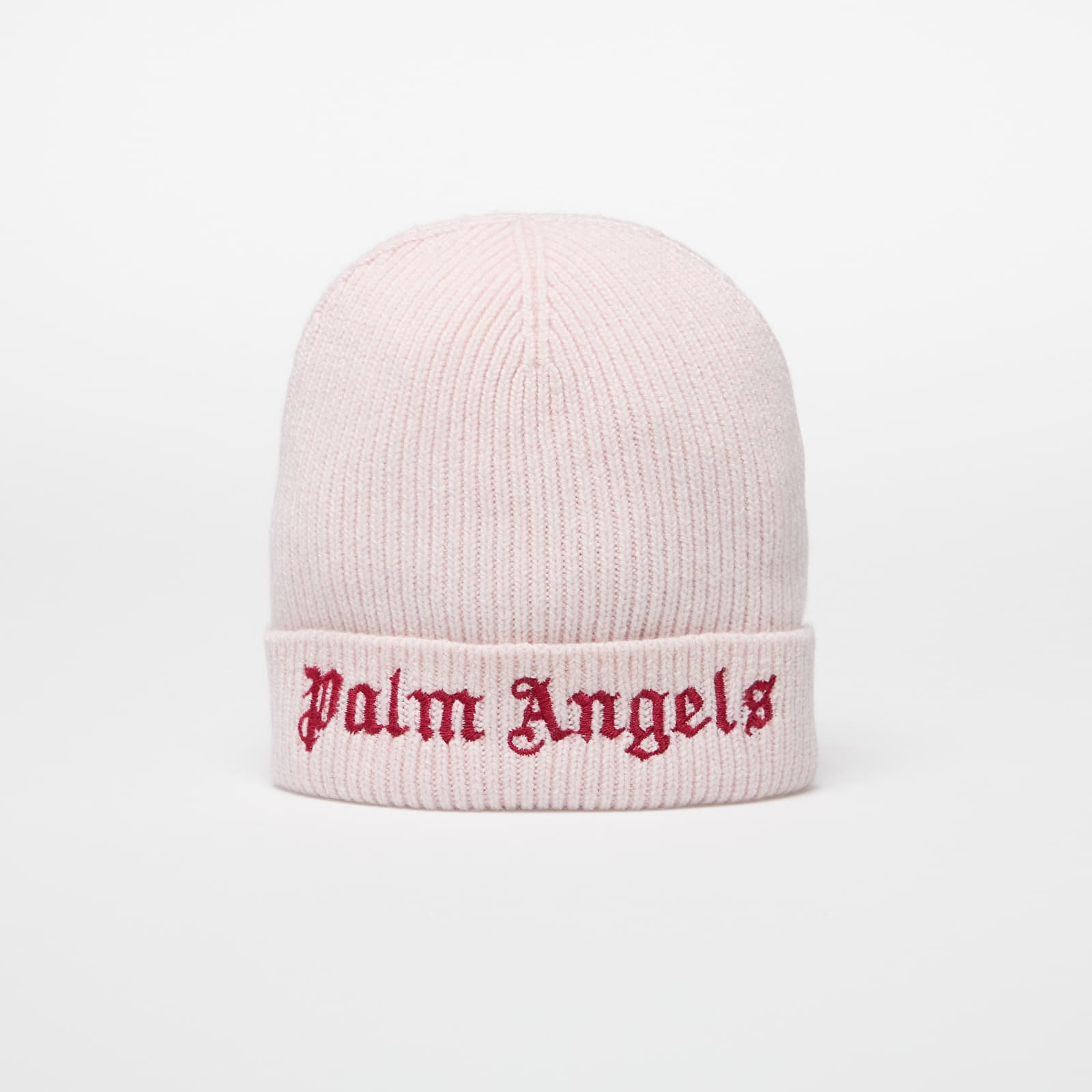 Σκουφιά Palm Angels Kids Logo Knit Beanie Rose Pink/ Brick Red