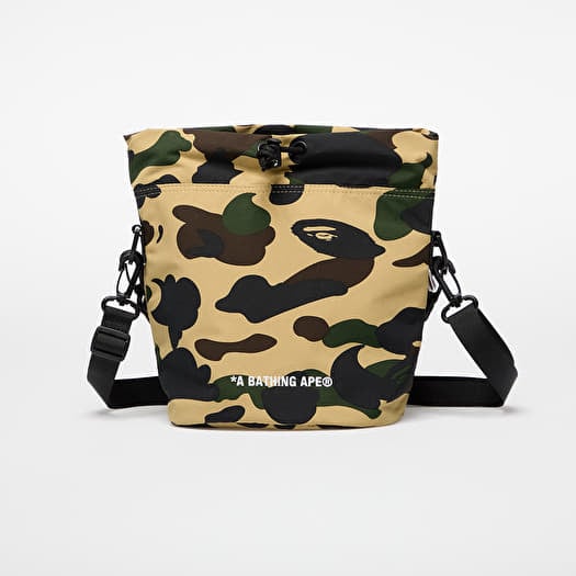 A BATHING APE 1St Camo Drawstring Bag Yellow