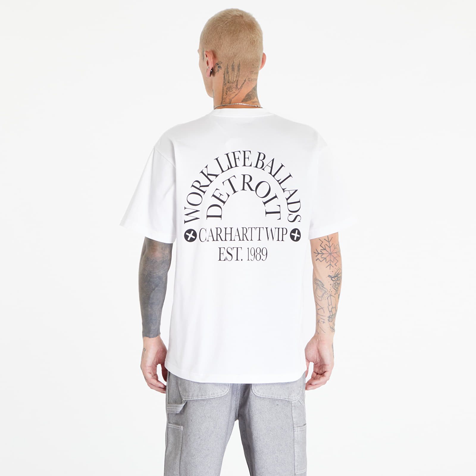Тениски Carhartt WIP S/S Work Varsity T-Shirt White/ Black