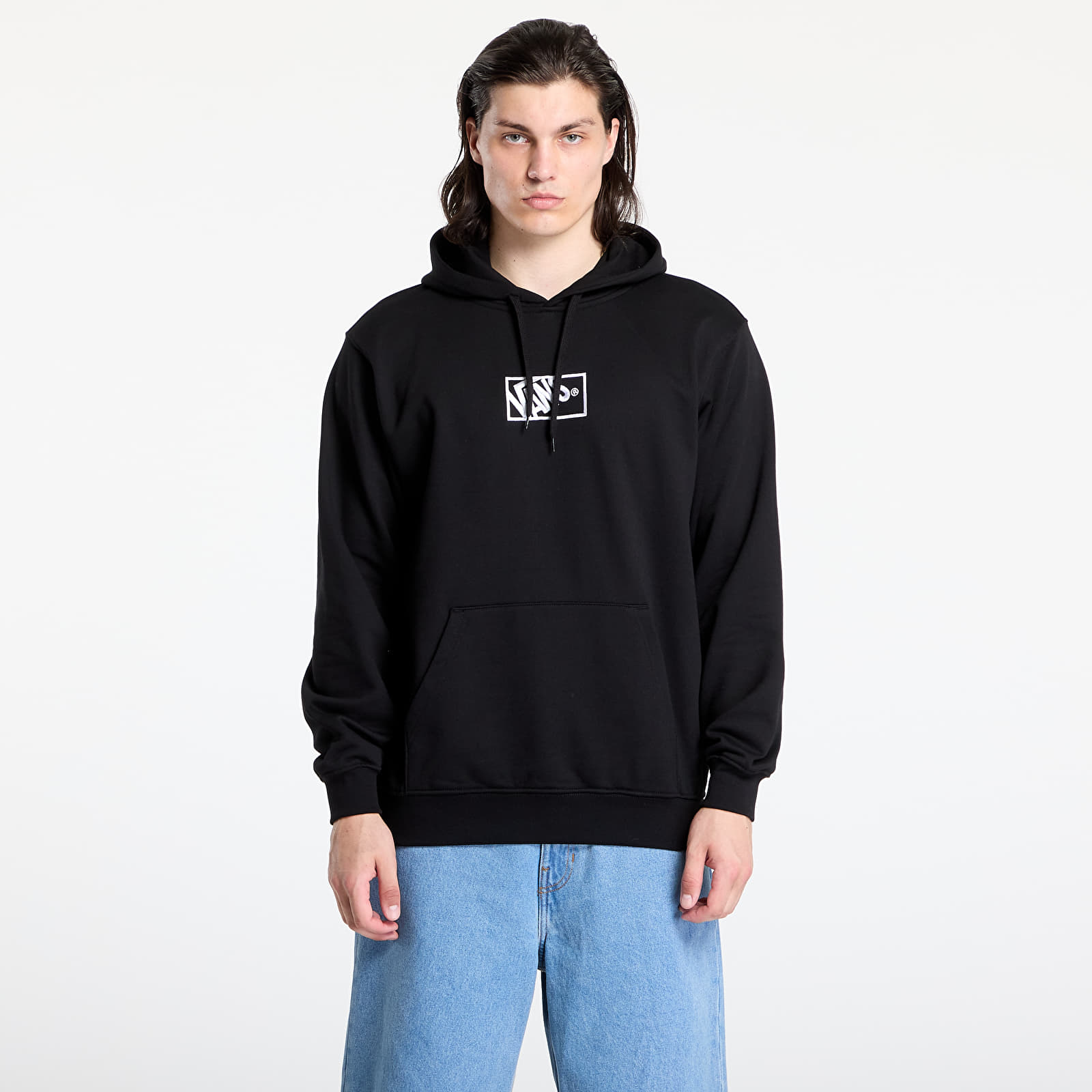 Pánske mikiny Vans Blocked Box Pullover Hoodie Black