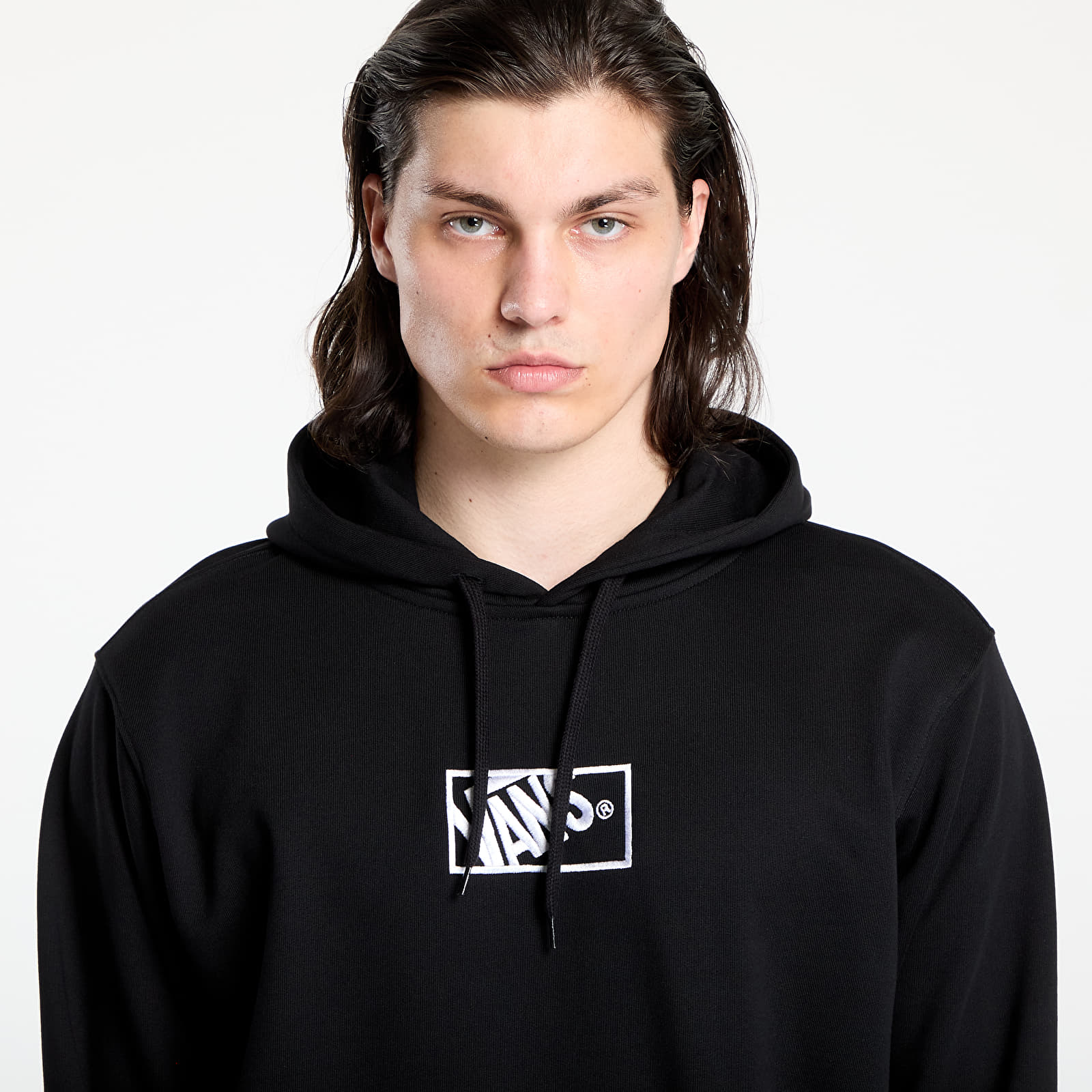 Pánske mikiny Vans Blocked Box Pullover Hoodie Black