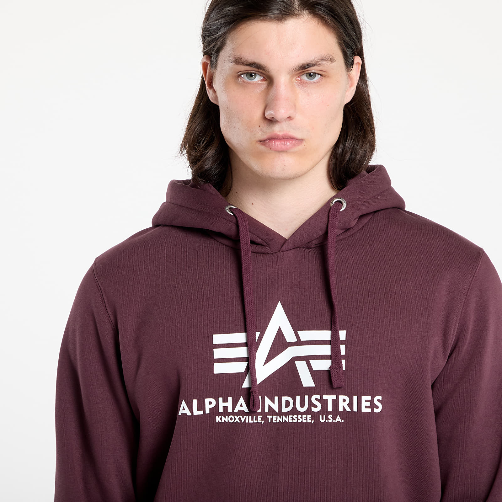 Sweatjacken und Sweatshirts Alpha Industries Basic Hoody Dark Wine