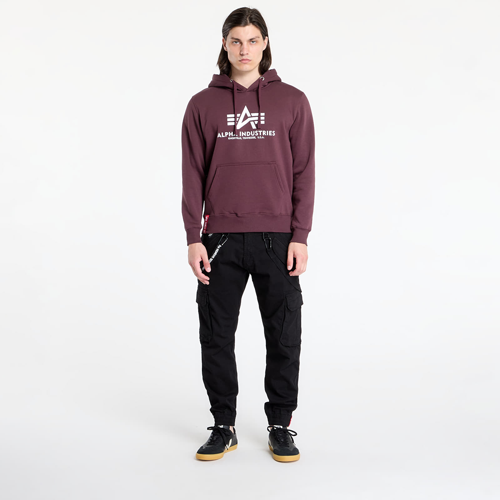 Sweatjacken und Sweatshirts Alpha Industries Basic Hoody Dark Wine