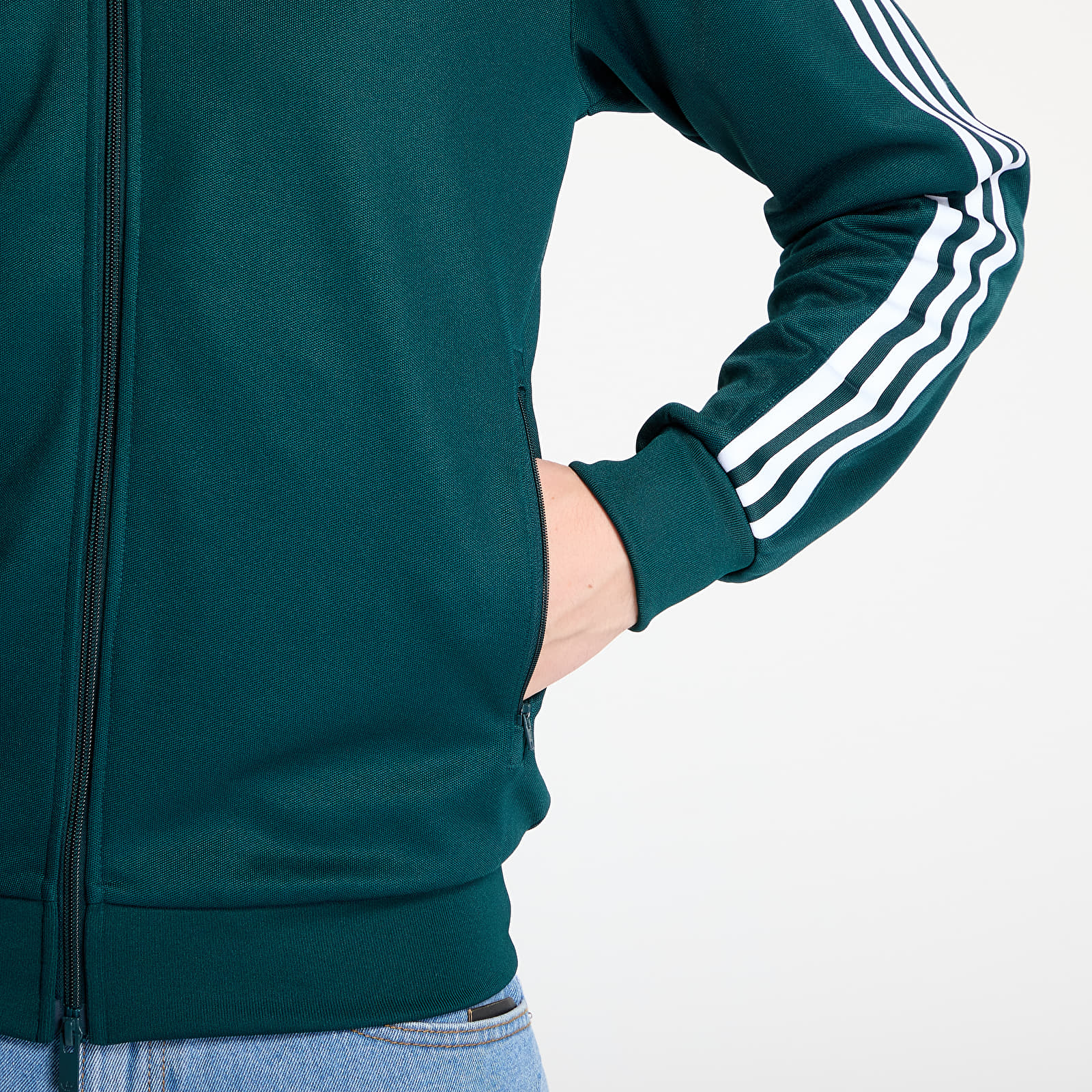 Chaquetas de hombre adidas Adicolor Classics Beckenbauer Track Top Aurora Ivy/ White